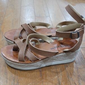 Lucky Brand Brown‎ Wedge Sandals